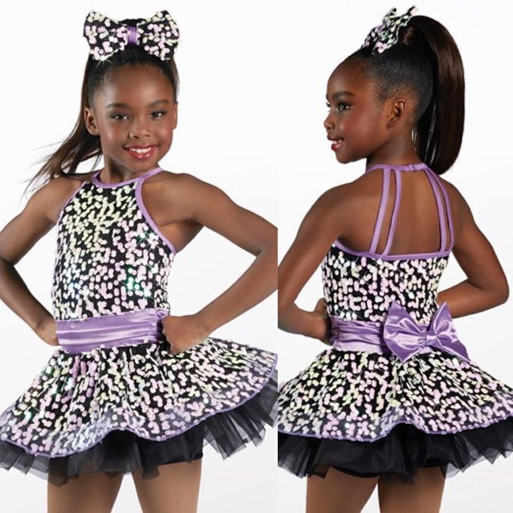 WEISSMAN Dance Costume ballet jazz sequins SET IT OFF 12478 LC child-L, adult -S